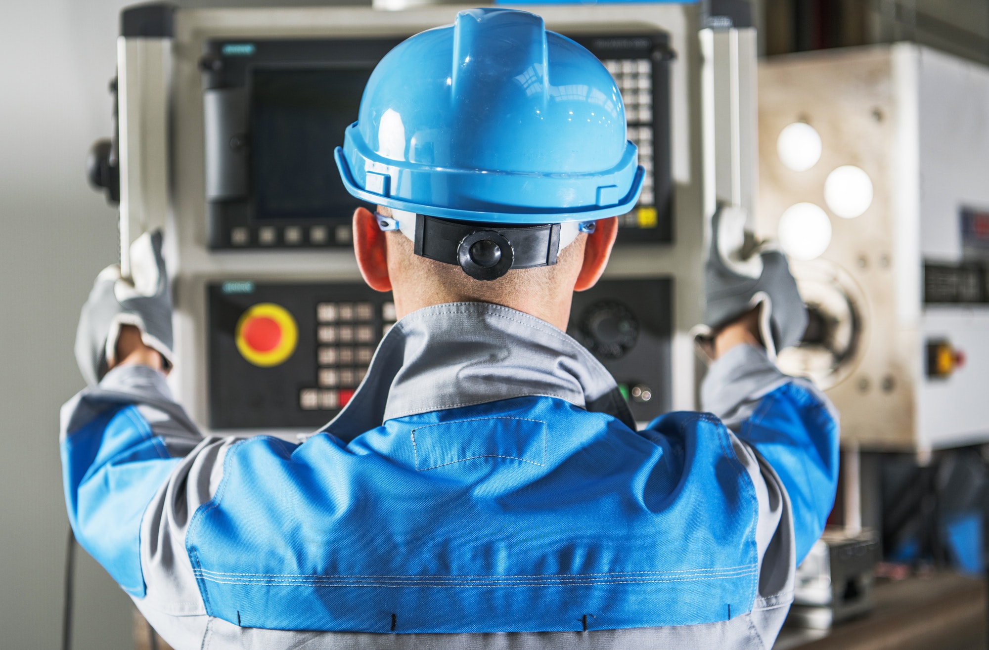 CNC Operator and the Console